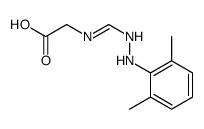 2-[[2-(2,6-dimethylphenyl)hydrazinyl]methylideneamino]acetic acid Structure