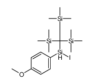 [[iodo-(4-methoxyphenyl)silyl]-bis(trimethylsilyl)methyl]-trimethylsilane结构式