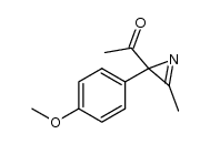 1-(2-(4-methoxyphenyl)-3-methyl-2H-azirin-2-yl)ethanone结构式