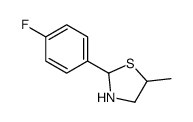 2-(4-fluorophenyl)-5-methyl-1,3-thiazolidine结构式