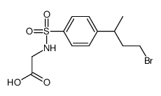2-[[4-(4-bromobutan-2-yl)phenyl]sulfonylamino]acetic acid结构式