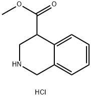 Methyl 1,2,3,4-tetrahydroisoquinoline-4-carboxylate hydrochloride Structure