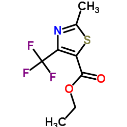 ETHYL 4-(TRIFLUOROMETHYL)-2-METHYLTHIAZOLE-5-CARBOXYLATE structure