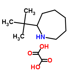 2-(2-Methyl-2-propanyl)azepane ethanedioate (1:1) Structure