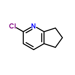 2-Chloro-6,7-dihydro-5H-cyclopenta[b]pyridine Structure