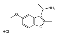 1-(5-methoxy-2-methyl-1-benzofuran-3-yl)ethanamine,hydrochloride Structure
