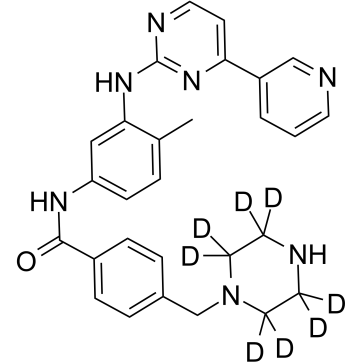 N-Desmethyl imatinib D8结构式