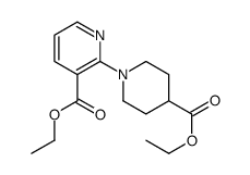 ethyl 2-(4-ethoxycarbonylpiperidin-1-yl)pyridine-3-carboxylate结构式