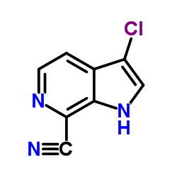 3-Chloro-7-cyano-6-azaindole Structure