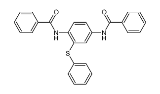 N,N'-(phenylsulfanyl-p-phenylene)-bis-benzamide结构式