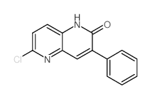 6-氯-3-苯基-1,5-萘啶-2(1H)-酮结构式