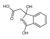 2-(1-hydroxy-3-oxo-2H-isoindol-1-yl)acetic acid Structure