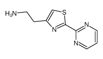 2-[2-(2-pyrimidinyl)-1,3-thiazol-4-yl]ethanamine(SALTDATA: 1.9HCl 0.4H2O 0.08C3H8O)结构式
