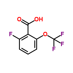 2-Fluoro-6-(trifluoromethoxy)benzoic acid结构式