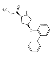 Methyl (2S,4S)-4-([1,1'-biphenyl]-2-yloxy)-2-pyrrolidinecarboxylate Structure