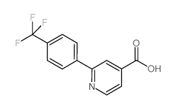2-[(4-Trifluoromethyl)phenyl]isonicotinic acid structure