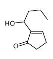 2-(1-hydroxybutyl)cyclopent-2-en-1-one Structure