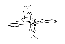 Ni(bis-N,N'-(2-hydroxybenzyl)-2,2'-dimethyl-1,3-propanediamine(-2H))(DMF)2ZnCl2结构式