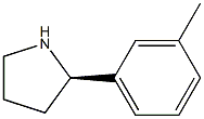 (2R)-2-(3-METHYLPHENYL)PYRROLIDINE结构式