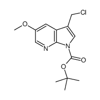 tert-butyl 3-(chloromethyl)-5-methoxypyrrolo[2,3-b]pyridine-1-carboxylate Structure