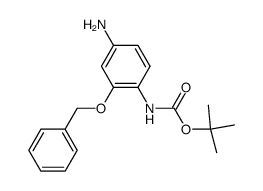 N2-(tert-Butyloxycarbonyl)-O-benzyl-2,5-diaminophenol结构式