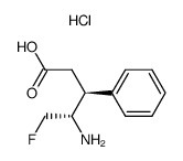 4-amino-5-fluoro-3-phenylpentanoic acid结构式