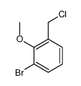 1-bromo-3-(chloromethyl)-2-methoxybenzene结构式