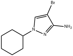 4-溴-1-环己基-1H-吡唑-3-胺结构式