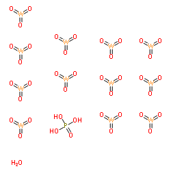 Trioxotungsten-phosphoric acid hydrate (12:1:1) structure