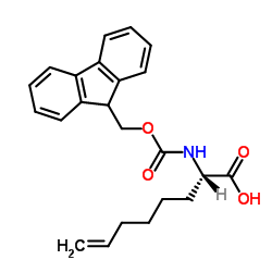 (S)-N-Fmoc-2-(5-hexenyl)glycine Structure