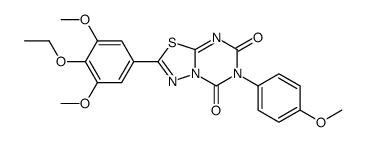 2-(4-ethoxy-3,5-dimethoxyphenyl)-6-(4-methoxyphenyl)-[1,3,4]thiadiazolo[3,2-a][1,3,5]triazine-5,7-dione结构式
