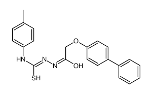 1-(4-methylphenyl)-3-[[2-(4-phenylphenoxy)acetyl]amino]thiourea结构式