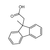 (9-Methyl-9H-fluoren-9-yl)acetic acid Structure