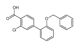 2-chloro-4-(2-phenylmethoxyphenyl)benzoic acid结构式