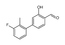 4-(3-fluoro-2-methylphenyl)-2-hydroxybenzaldehyde结构式