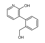 3-[2-(hydroxymethyl)phenyl]-1H-pyridin-2-one结构式