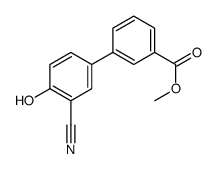 methyl 3-(3-cyano-4-hydroxyphenyl)benzoate Structure