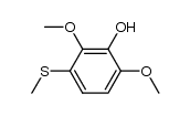 2,6-dimethoxy-3-(methylthio)phenol Structure