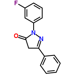 2-(3-Fluorophenyl)-5-phenyl-2,4-dihydro-3H-pyrazol-3-one结构式