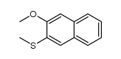 2-methoxy-3-(methylthio)naphthalene Structure