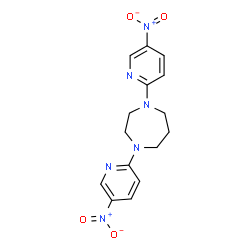 1,4-Bis-(5-nitro-pyridin-2-yl)-[1,4]diazepane结构式