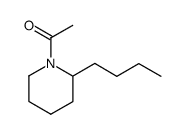 Piperidine,1-acetyl-2-butyl- (9CI) Structure