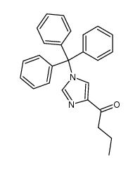 4-butanoyl-1-tritylimidazole结构式
