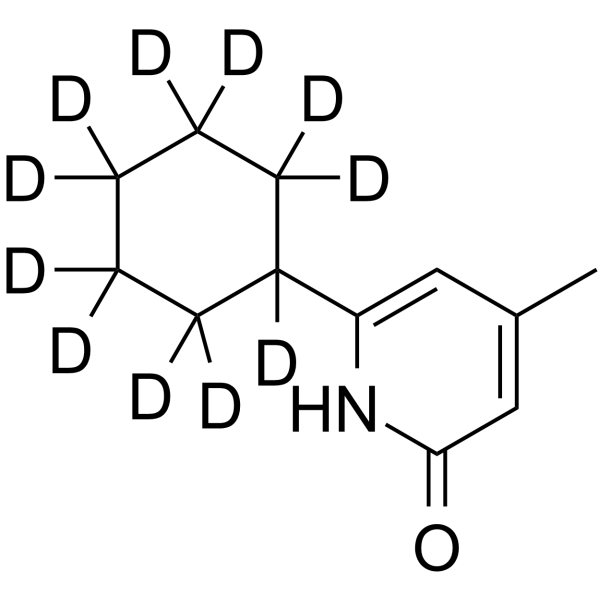 N-Deshydroxy Ciclopirox-d11结构式