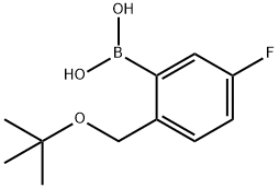 2-(Tert-butoxyMethyl)-5-fluorophenylboronic acid structure