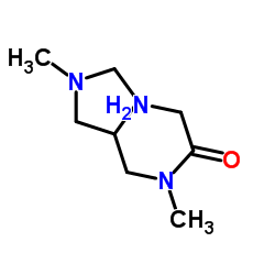 N-Methyl-N-[(1-methyl-3-pyrrolidinyl)methyl]glycinamide结构式