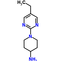 1-(5-Ethyl-2-pyrimidinyl)-4-piperidinamine Structure