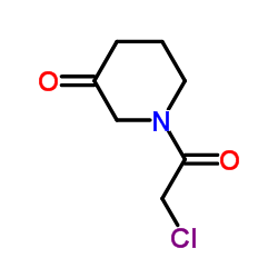 1-(Chloroacetyl)-3-piperidinone结构式