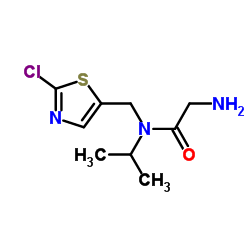 N-[(2-Chloro-1,3-thiazol-5-yl)methyl]-N-isopropylglycinamide结构式