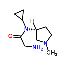 N-Cyclopropyl-N-[(3R)-1-methyl-3-pyrrolidinyl]glycinamide Structure